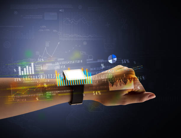 istock Close up female hand wearing smartwatch 1057984998