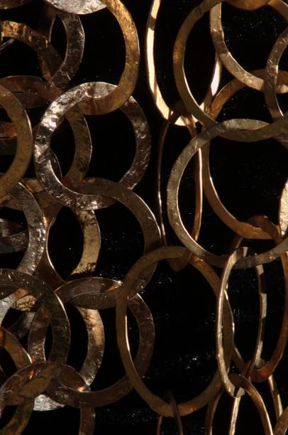 istock Hand-made necklaces on display in Florence, Tuscany 1057989942