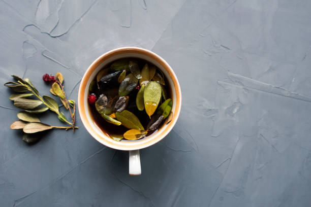 натуральный чай - dried cranberry стоковые фото и изображения