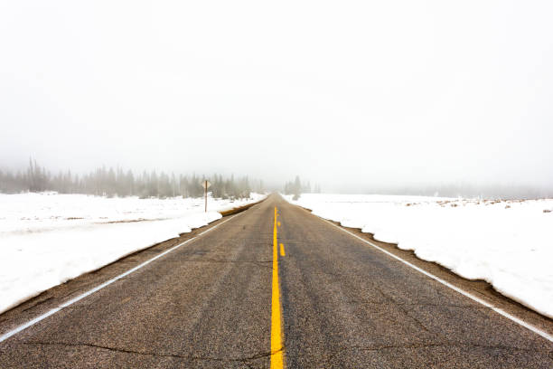 istock Road crossing snow 1057993160