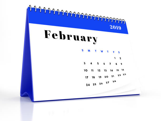 istock February 2019 Desktop Calendar on White Background 1057997008