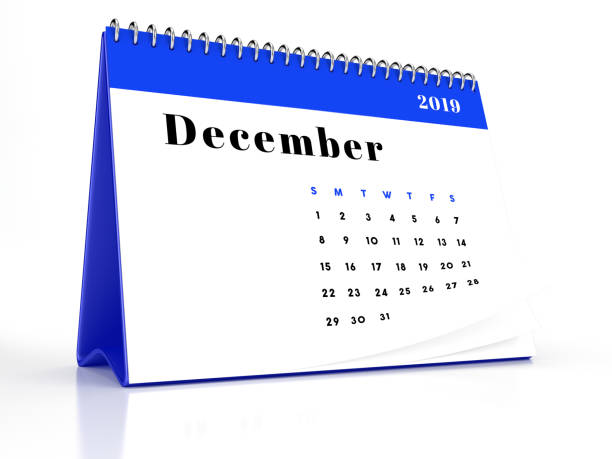 istock December 2019 Desktop Calendar on White Background 1057997136