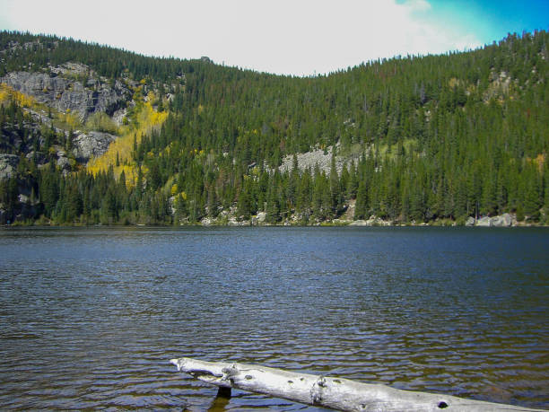 istock a clear lake to the rocky mountains 1057997328
