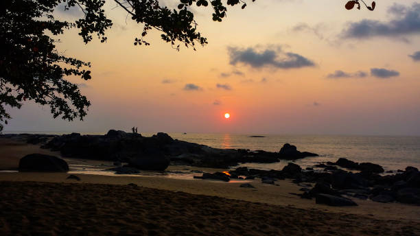 istock wonderful sunset at the beach 1058004966