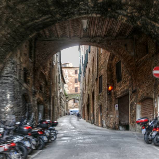 istock Alley in Siena, Tuscany 1058008368