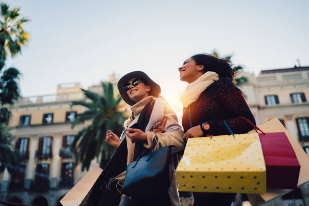 Women shopping in Barcelona