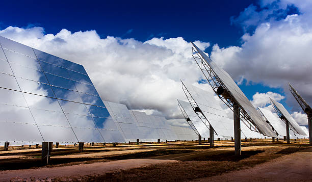 Solar Heliostats  concentrated solar power stock pictures, royalty-free photos & images