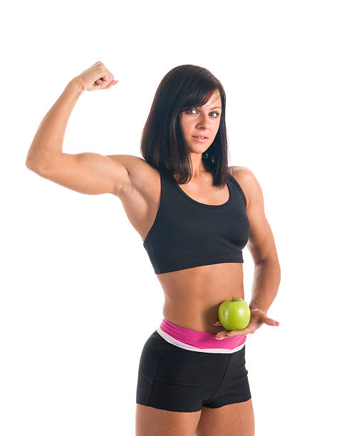 An apple a day stock photo