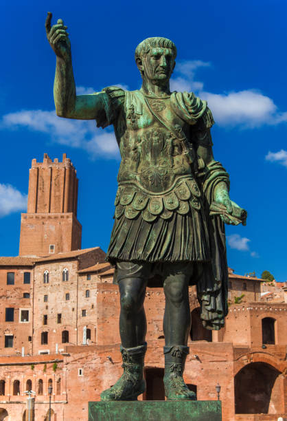 istock Trajan Emperor monument and Forum in Rome 1058028844