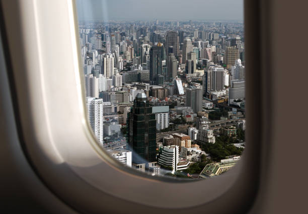 istock view of Bangkok from plane 1058050660