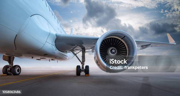 Airplane Stock Photo - Download Image Now - Airplane, Airport, Commercial Airplane