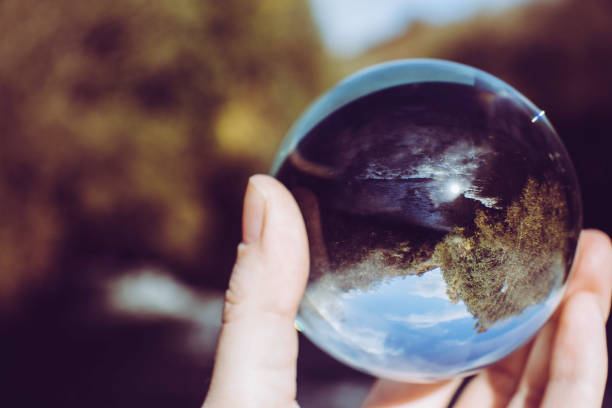 istock River Leven Seen Through a Crystal Ball - Backbarrow, Cumbria 1058063904