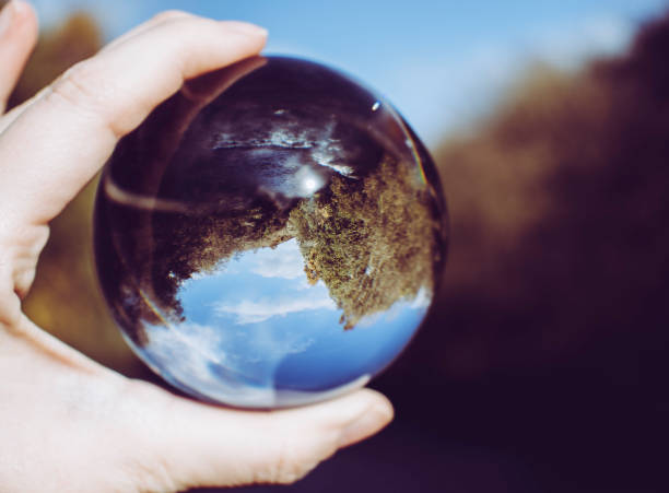 istock River Leven Seen Through a Crystal Ball - Backbarrow, Cumbria 1058063960