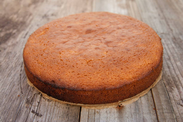 istock Casic sponge cake isolated, Pan di Spagna selective focus. Homemade cake. Dessert cooking. 1058068778