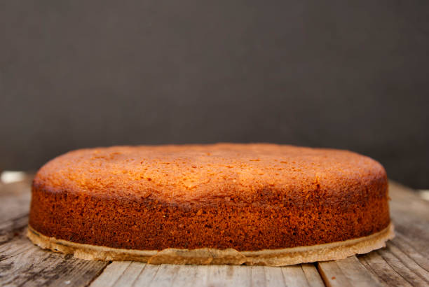 istock Casic sponge cake Pan di Spagna selective focus. Homemade cake. Dessert cooking. 1058068874