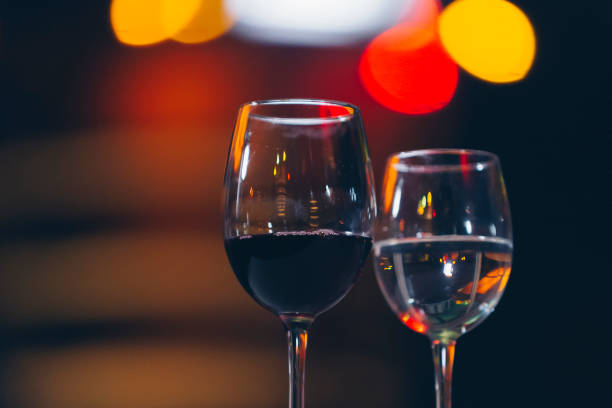 istock glasses of red wine at restaurant concept alcohol 1058069708