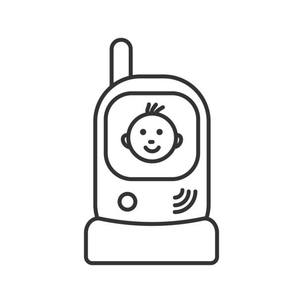 ilustrações de stock, clip art, desenhos animados e ícones de radio nanny icon - baby icons audio