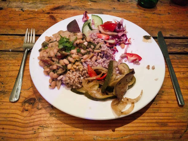 istock a vegan food in a restaurant 1058072232