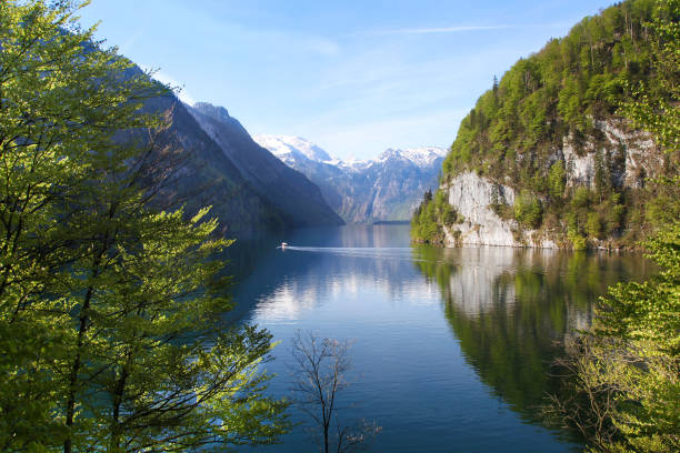 istock Obersee Berchtesgaden, beautiful mountain lake 1058078592