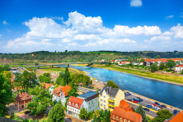 Top view of Meissen, Germany