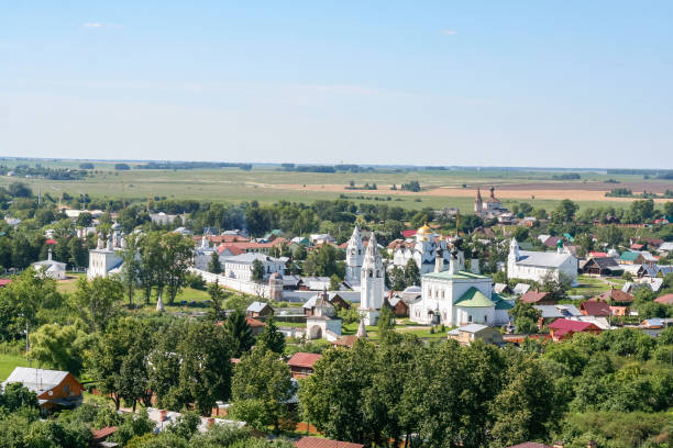 istock View on the Intercession Monastery from the bell tower, Russia, Suzdal 1058082974
