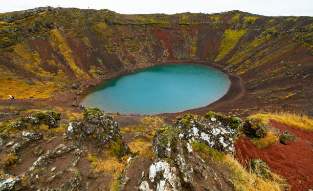 istock Kerid Volcanic Crater Lake, West Iceland 1058091932