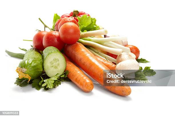 Fresh Vegetables Stock Photo - Download Image Now - Carrot, Color Image, Cucumber