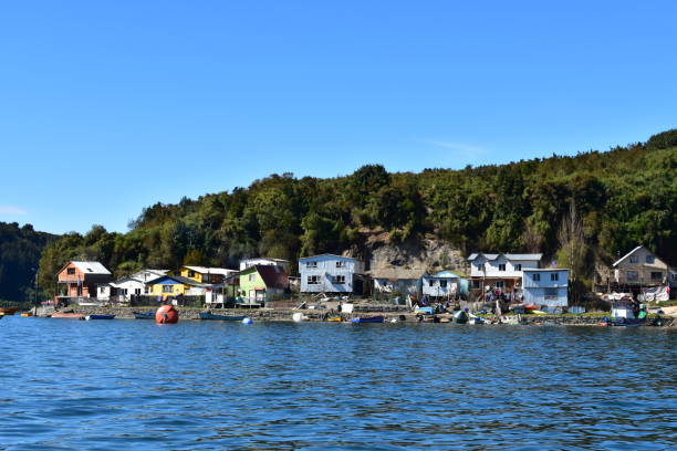 istock Small village near the coast 1058094556