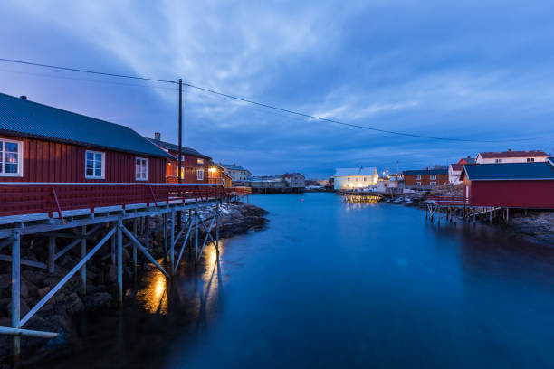 istock Rorbuer, tourist accomodation in Henningsvaer 1058097814