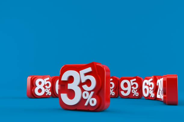 istock Numbers with percent symbols 1058098240