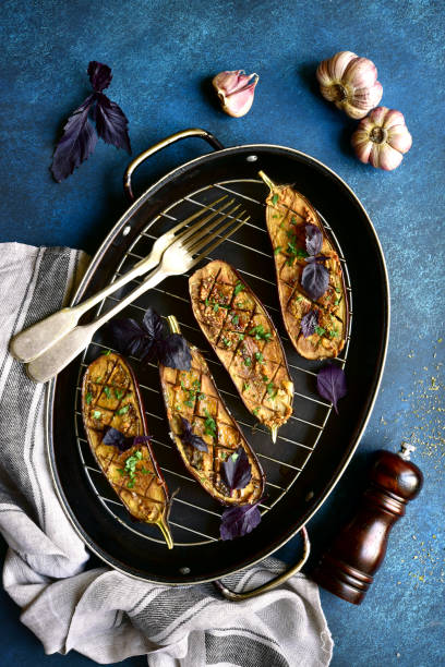 istock Baked eggplants in a skillet 1058109960