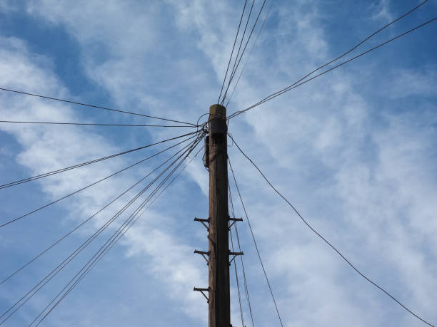 istock telecommunications pole for wires and fibre optics 1058120526