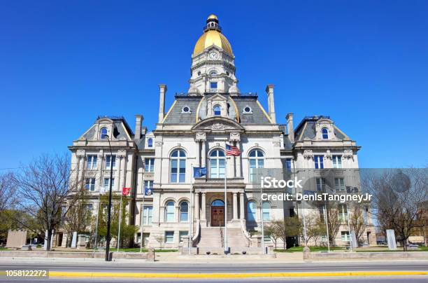 Vigo County Courthouse Is A Courthouse In Terre Haute Stock Photo - Download Image Now