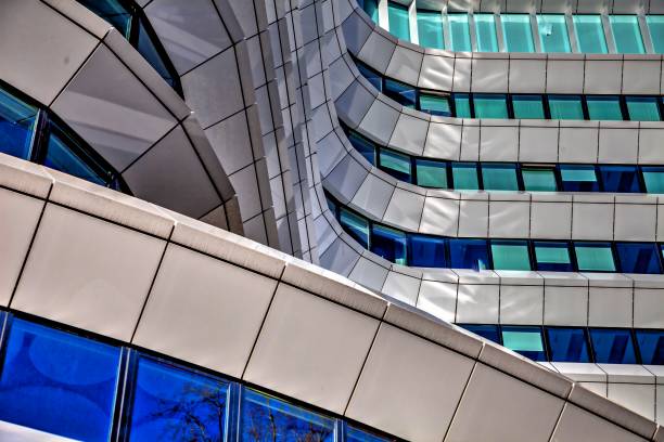 Details in the facade of modern architecture