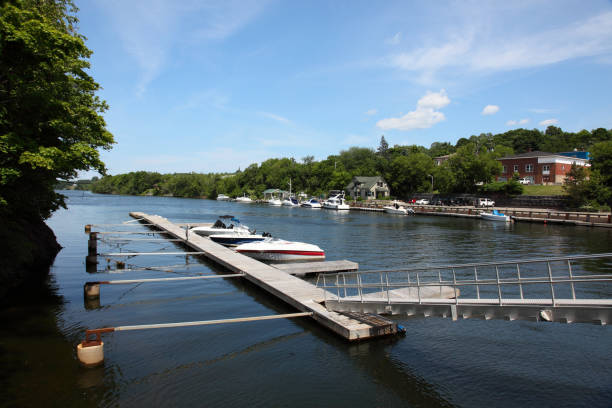 istock Floating dock located in New Glasgow, Nova Scotia, Canada 1058126044