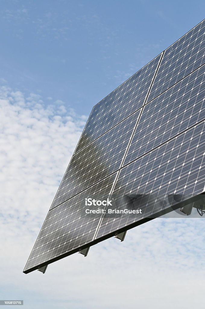 Énergie renouvelable-Photovoltaic Panneau solaire gamme - Photo de Bleu libre de droits
