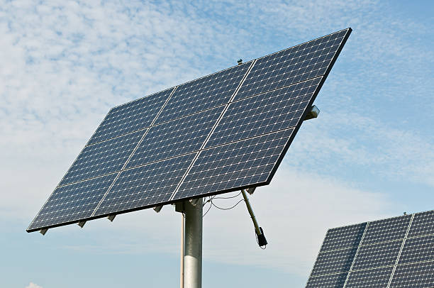 istock Renewable Energy - Photovoltaic Solar Panel Arrays 105813724