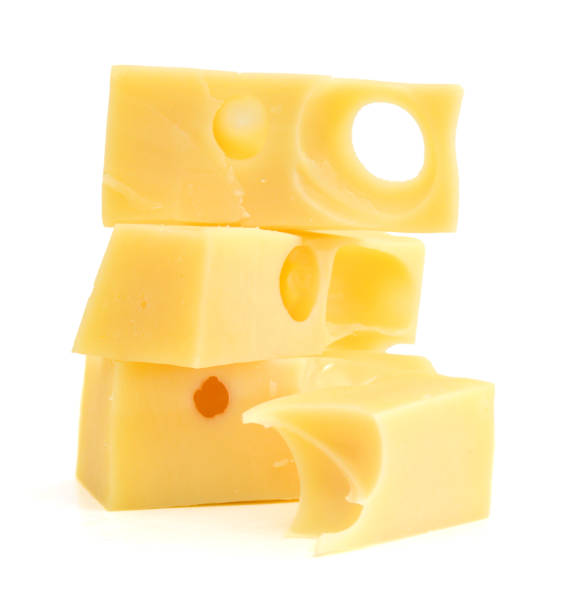 istock piece of cheese isolated on a white background 1058142686