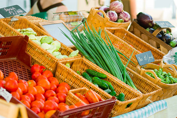istock Fresh vegetables for sale 105815409