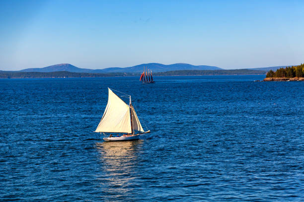 istock Two Schooners in Maine 1058157542