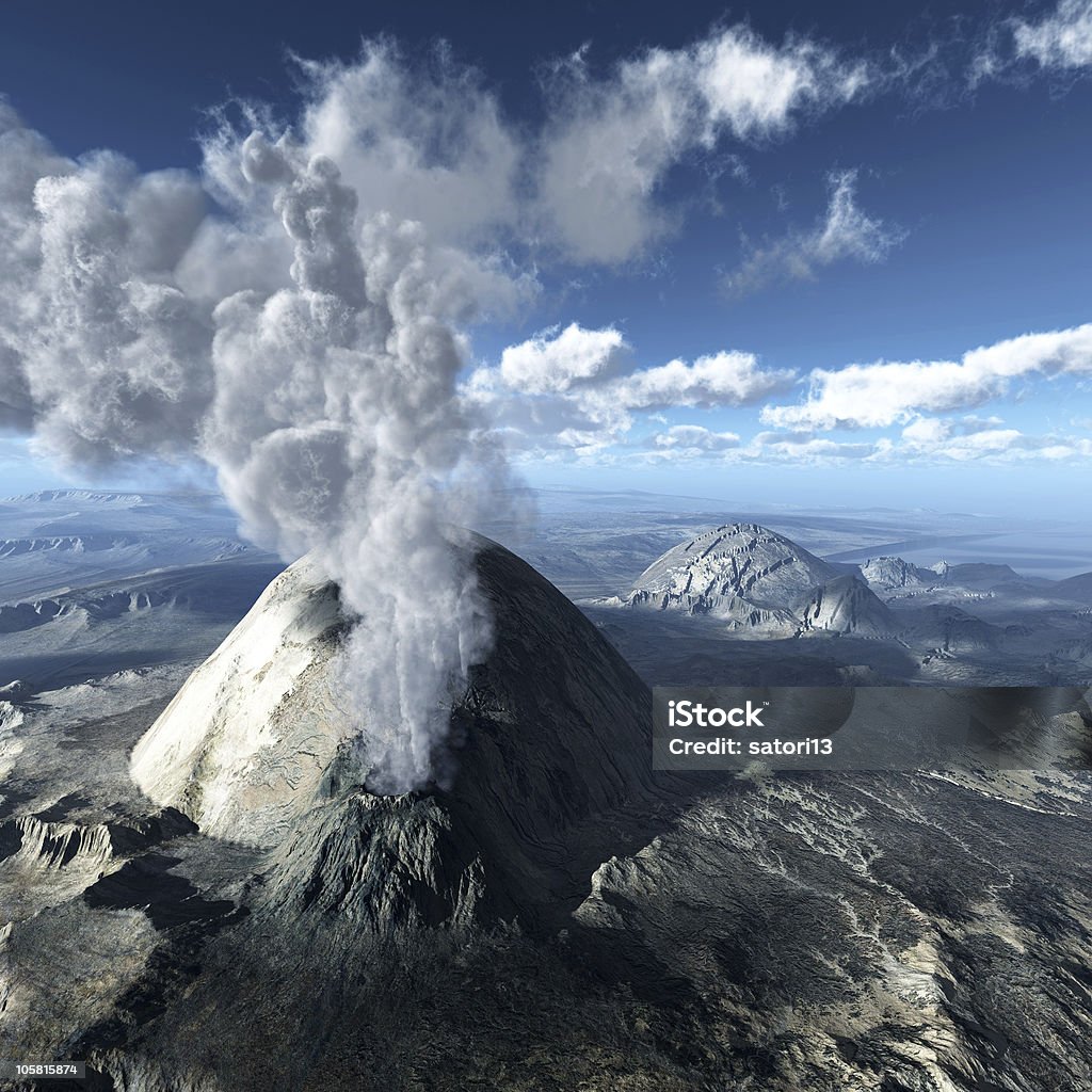 Éruption du volcan - Photo de Volcan libre de droits