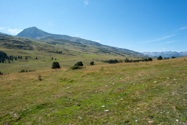 istock Mountains in Montgarri under blue sky, Valley of aran 1058166588