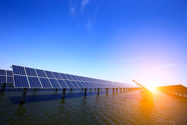 istock Solar panels on the water 1058167242