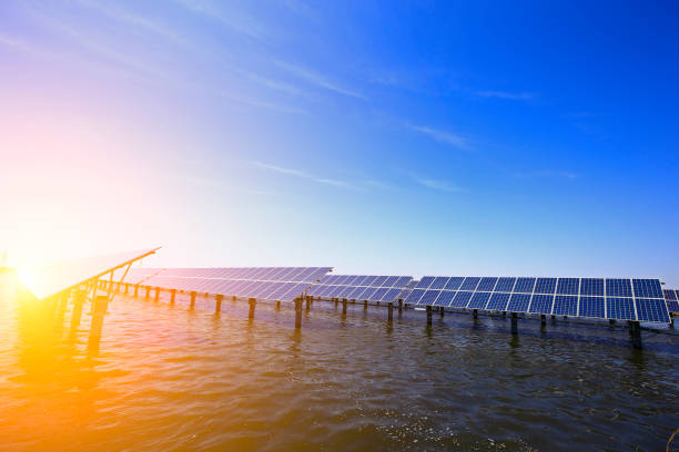 istock Solar panels on the water 1058167252