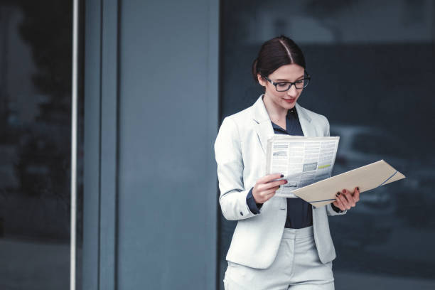 istock Real estate agent checking classified ads 1058168582