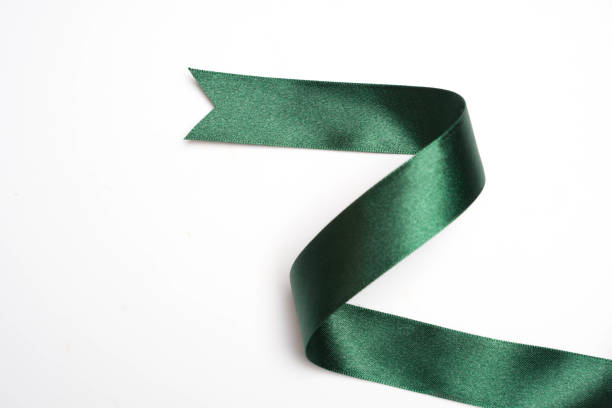 istock green ribbon border isolated on white background 1058170620