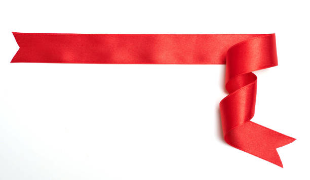 istock red ribbon banner on white background 1058170640