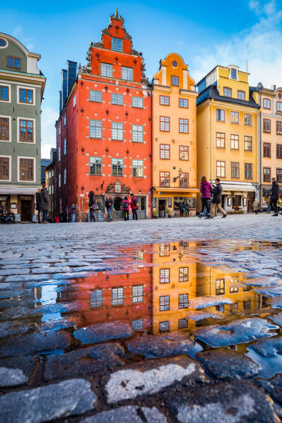 gamla stan, stockholm, sverige - gamla stan stockholm bildbanksfoton och bilder