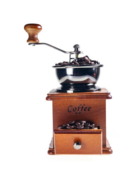 istock Vintage coffee grinder on a white background. 1058180342