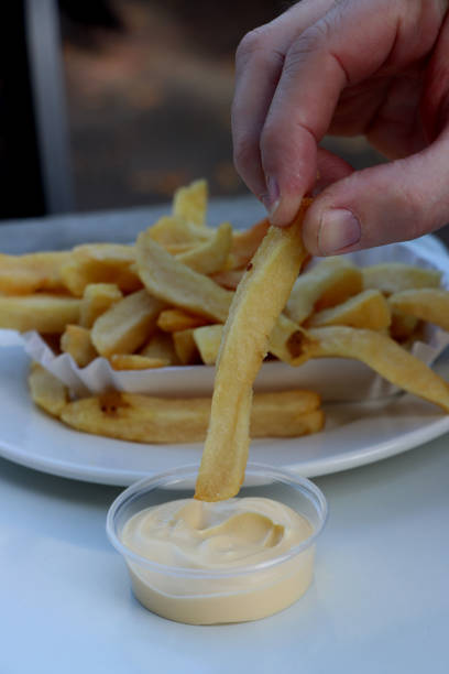 French fries in the Netherlands, served with mayonnaise